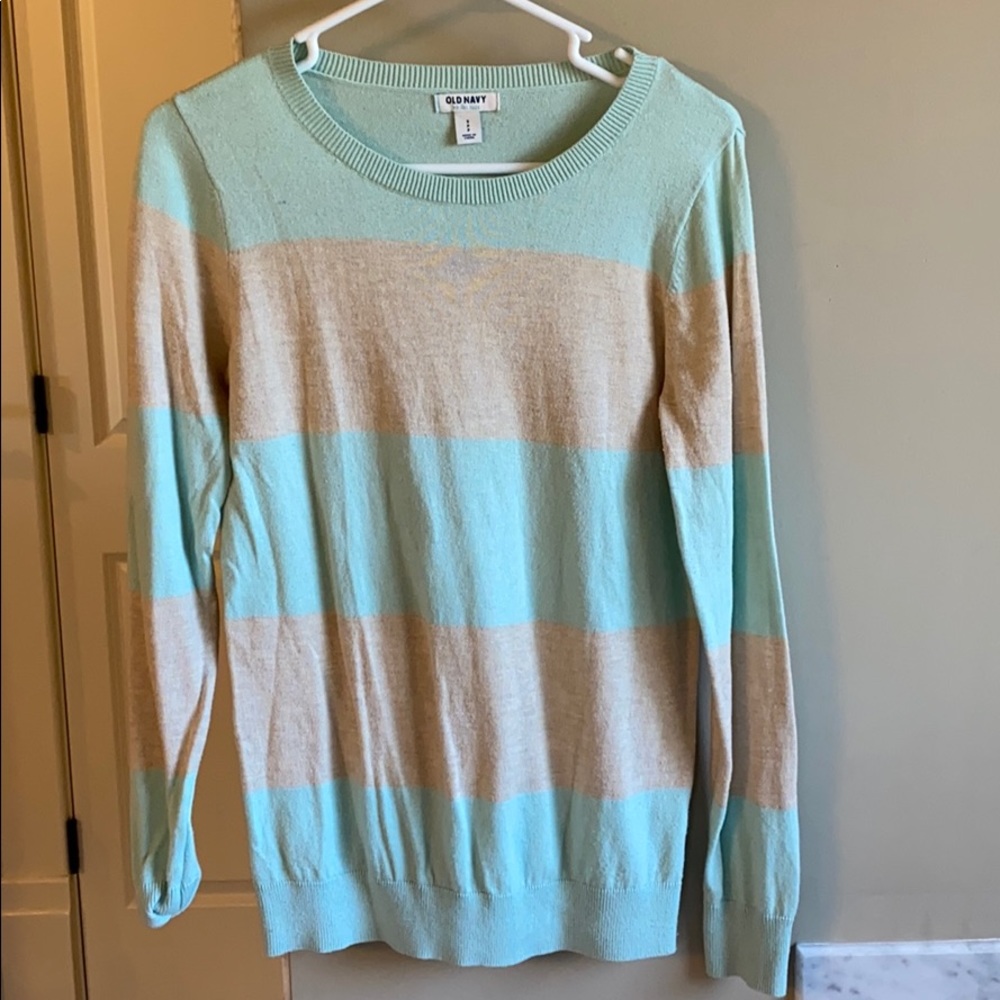 Long sleeve wide stripe shirt